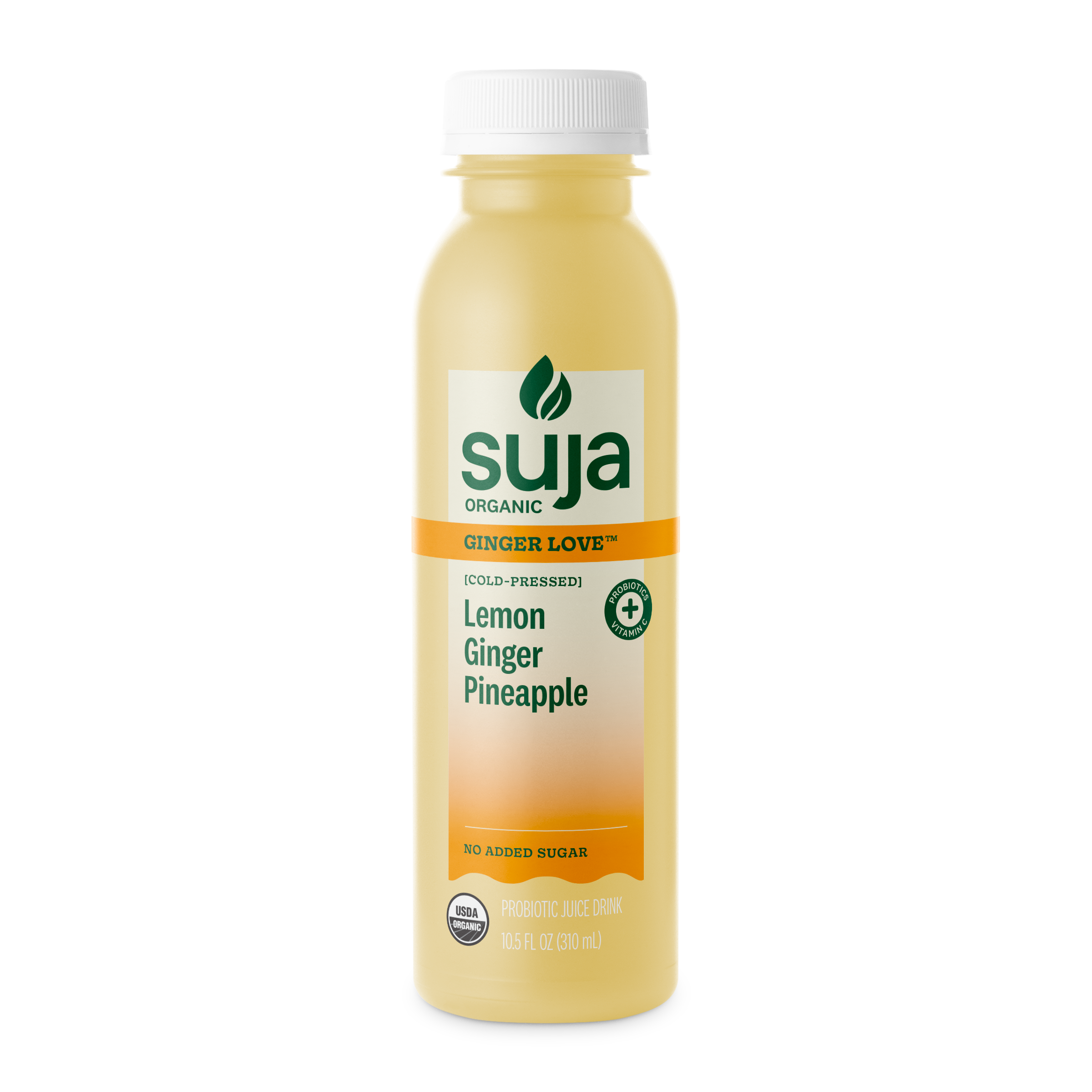 Suja Organic Ginger Love™ (Lemon Ginger Pineapple, Cold-Pressed Probiotic Juice Drink) by Suja Organic - Tier B kids snack