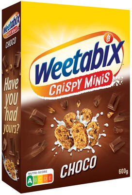 Crispy minis choco by Weetabix - Tier D kids snack