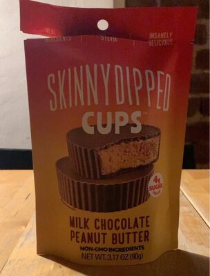 Milk Chocolate Peanut Butter Cups by Skinny Dipped - Tier D kids snack