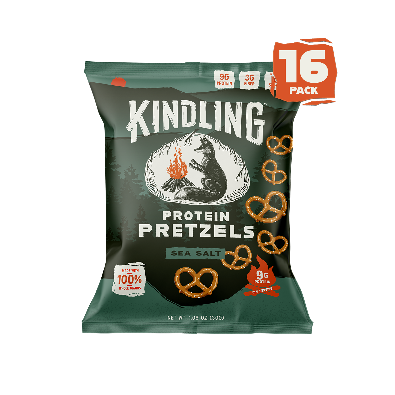 Sea Salt Pretzels by Kindling Snacks - Tier A kids snack