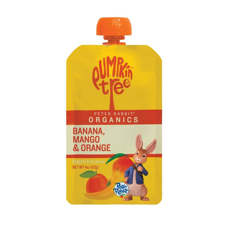 Peter Rabbit Organics Pumpkin Tree Banana Mango & Orange Baby Food Pouch by Peter Rabbit Organics - Tier B kids snack