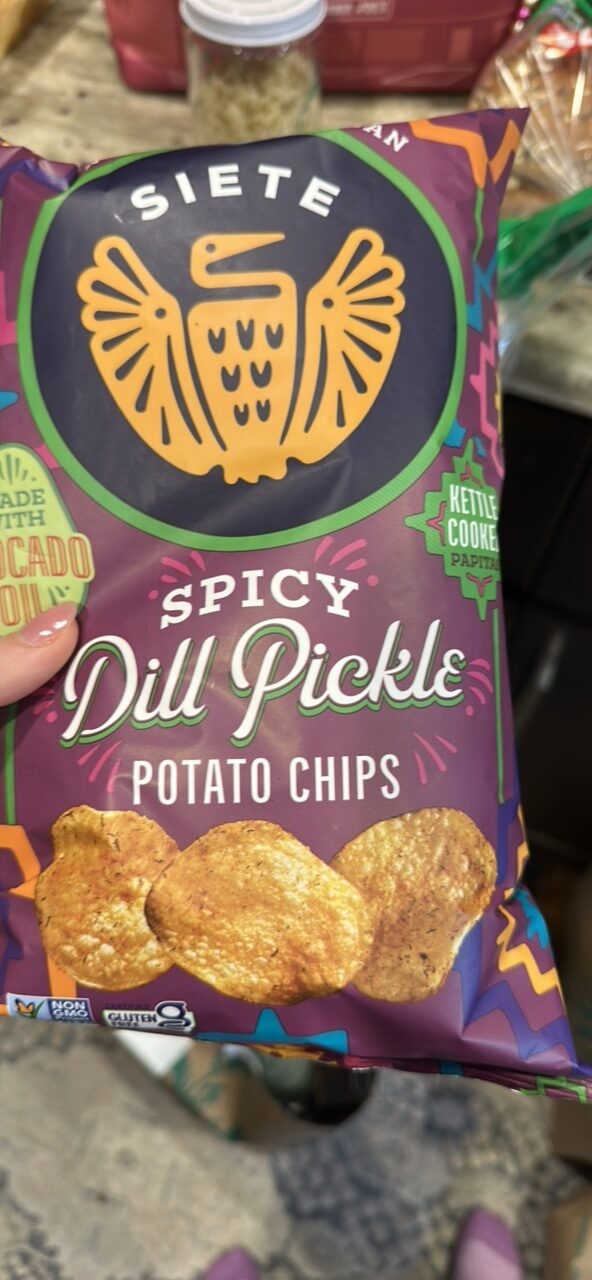 Spicy Dill Pickle Potato Chips by Siete - Tier A kids snack