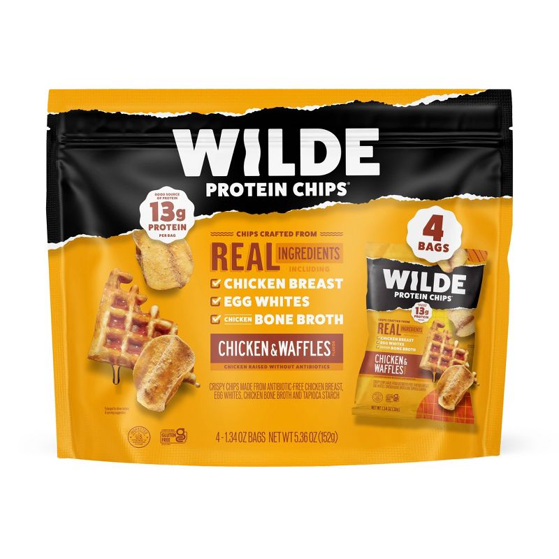 WILDE 13g Protein Chips - Chicken & Waffles by Wilde - Tier C kids snack