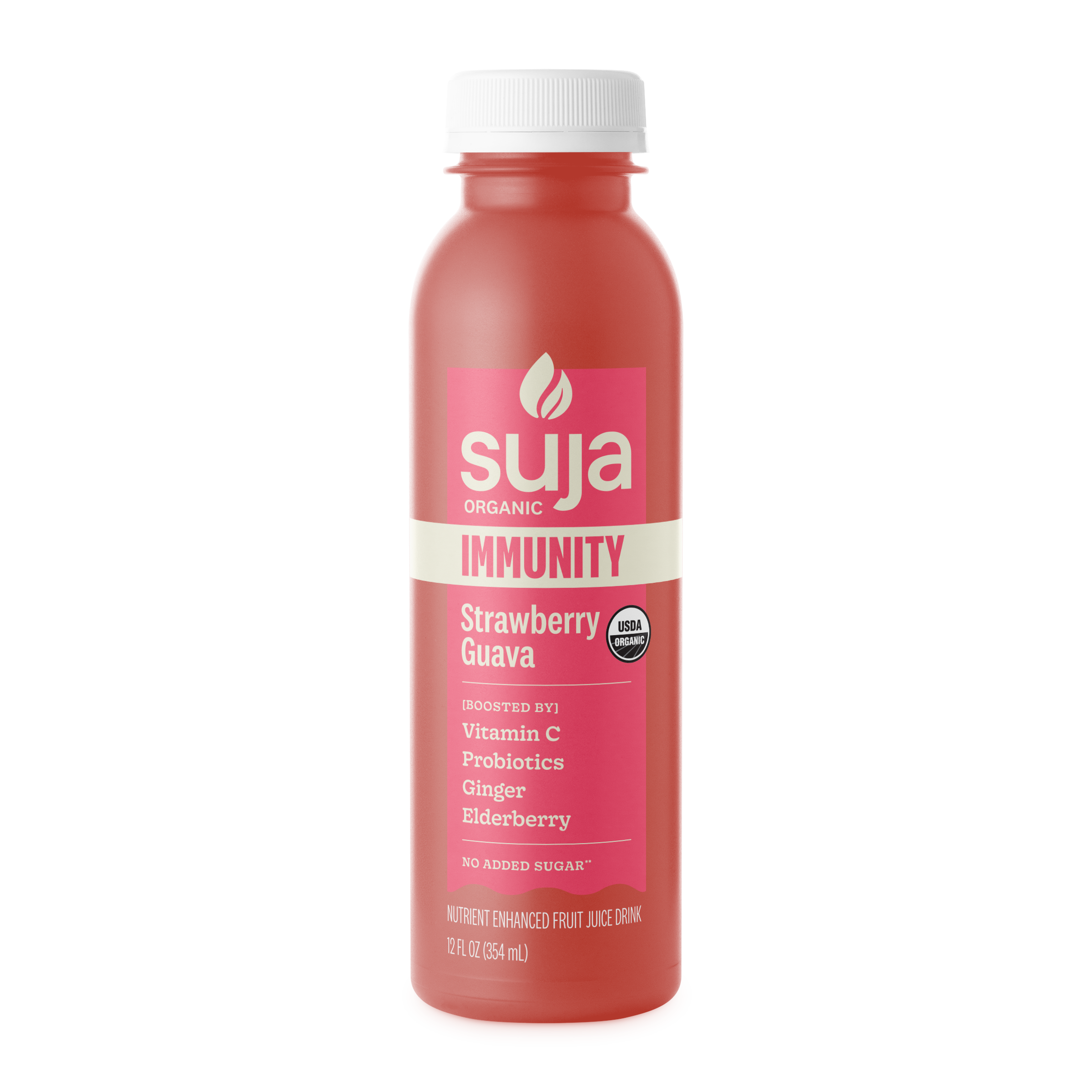 Suja Organic Immunity Strawberry Guava (Boosted Cold-Pressed Juice, 12 fl oz) by Suja Organic - Tier B kids snack