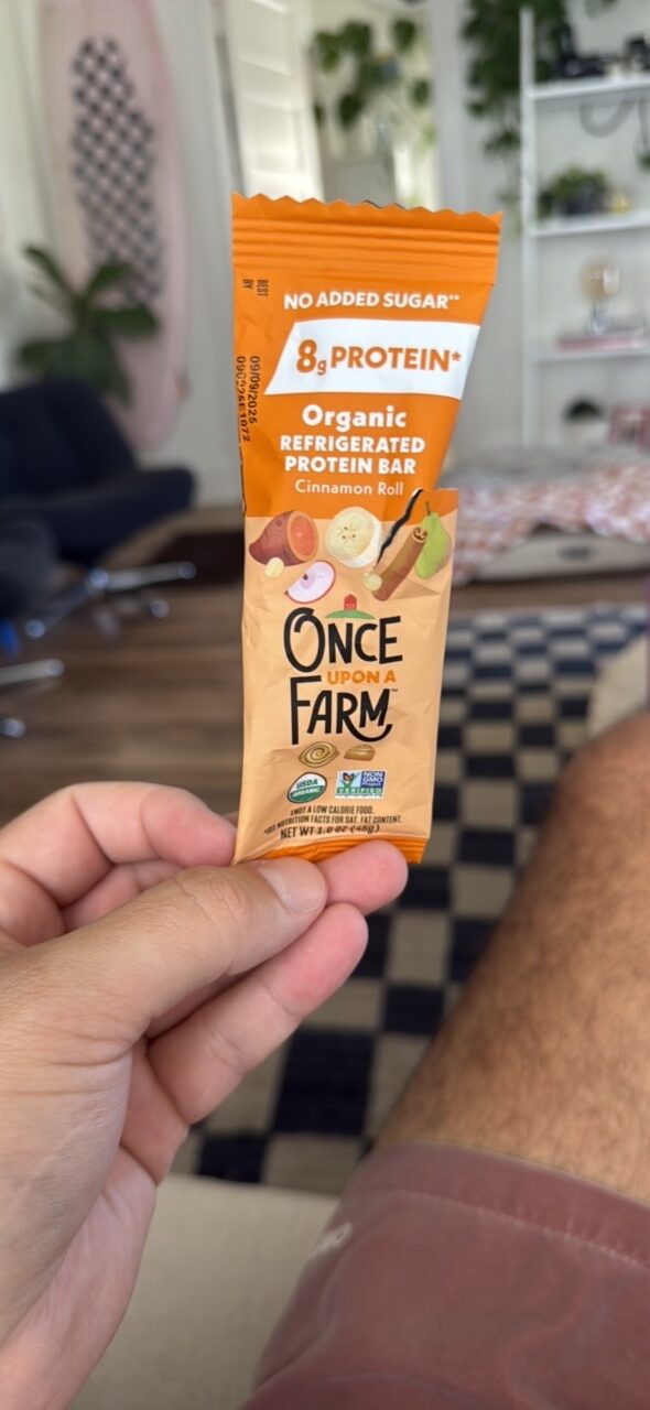 Organic Refrigerated Protein Bar Cinnamon Roll by Once Upon a Farm