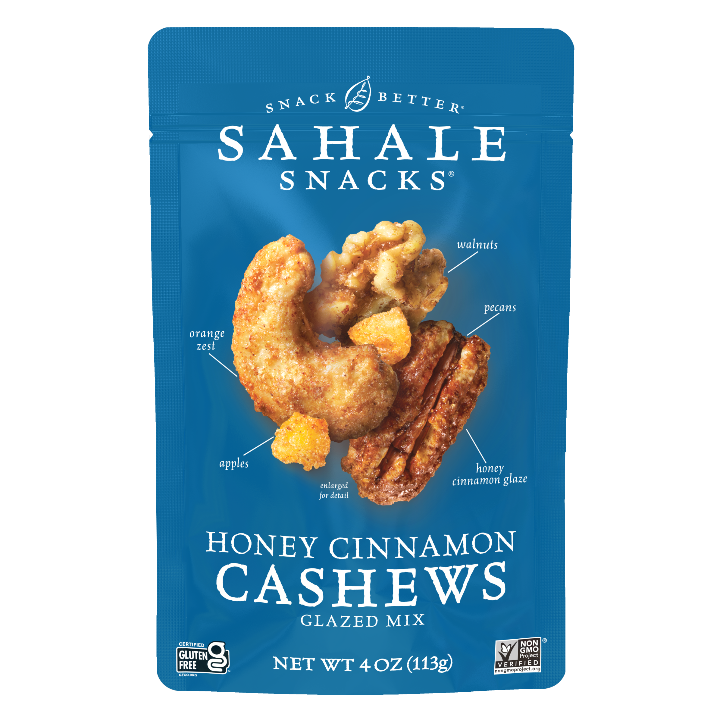 Honey Cinnamon Cashews Glazed Mix by Sahale Snacks - Tier E kids snack