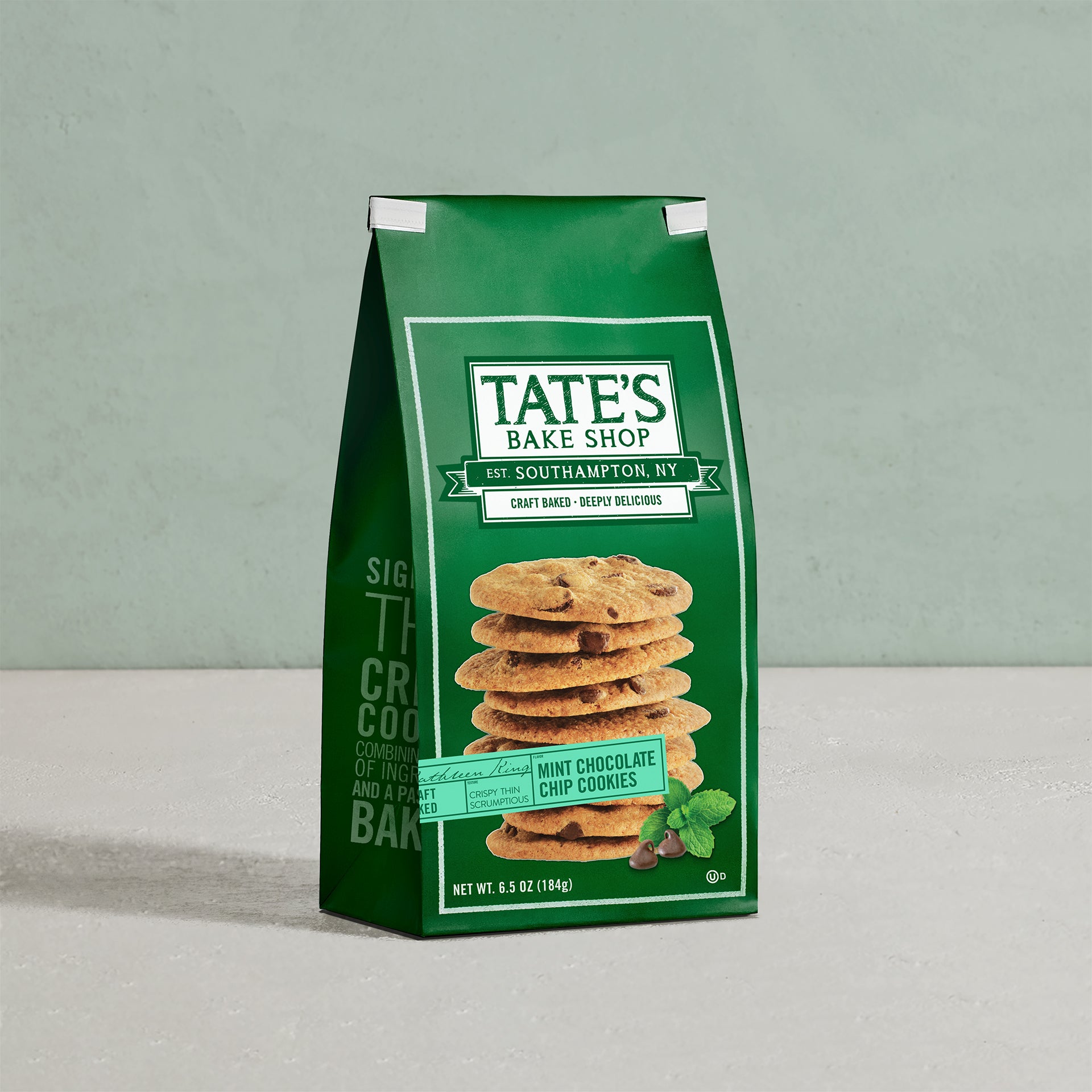 Mint Chocolate Chip Cookies by Tate's Bake Shop - Tier E kids snack
