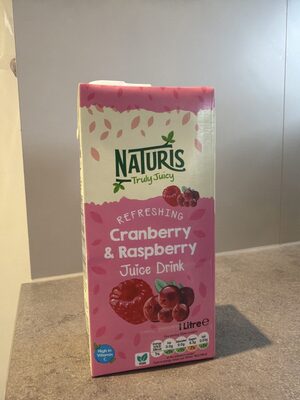 Cranberry & Raspberry Juice drink by Naturis Truly Juicy - Tier D kids snack