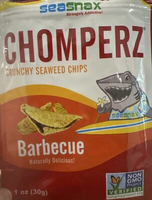 Chomperz Crunchy Seaweed Chips Barbecue by SeaSnax - Tier B kids snack