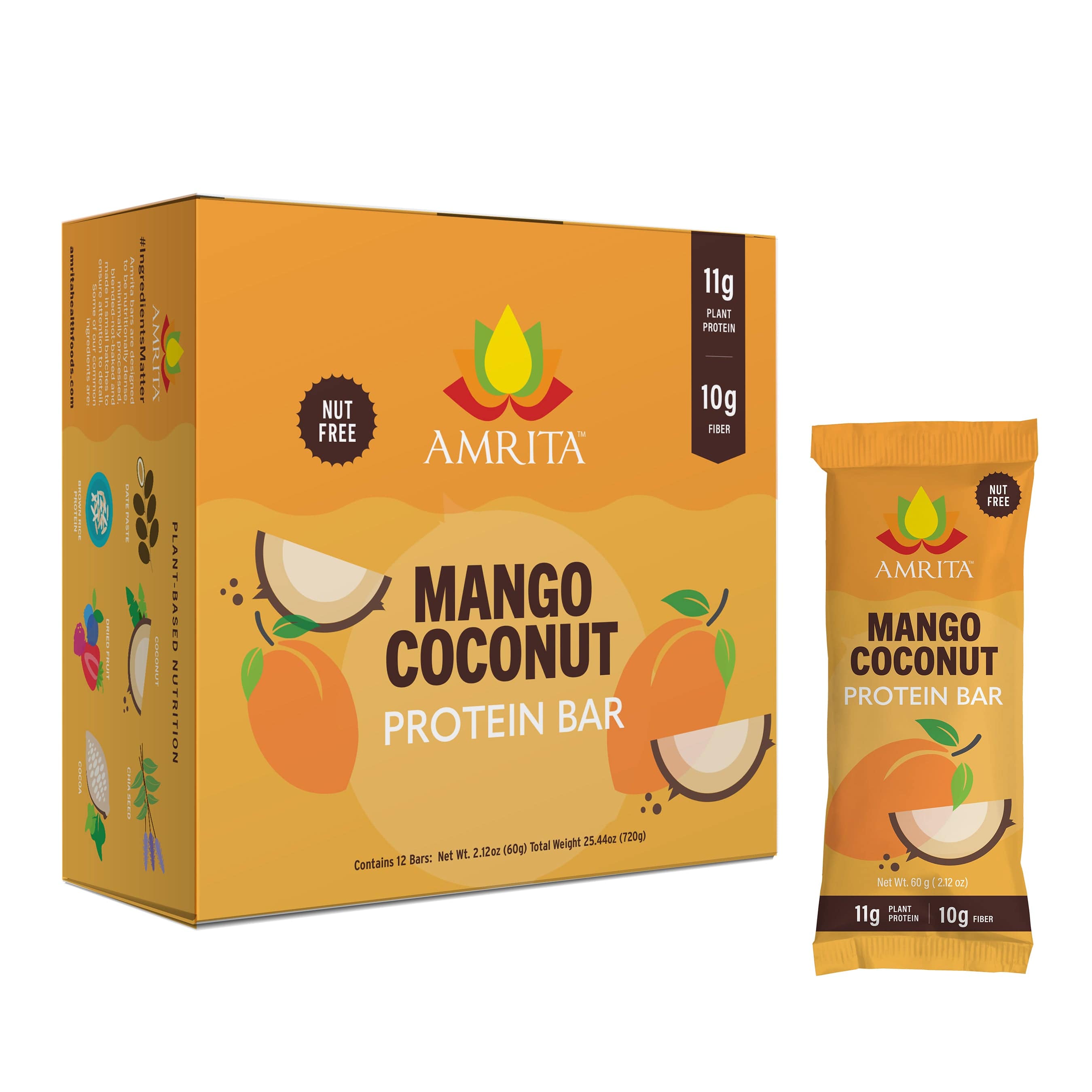 Mango Coconut Protein Bar by Amrita - Tier C kids snack