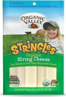 Stringles, Organic String Cheese by Organic Valley - Tier A kids snack