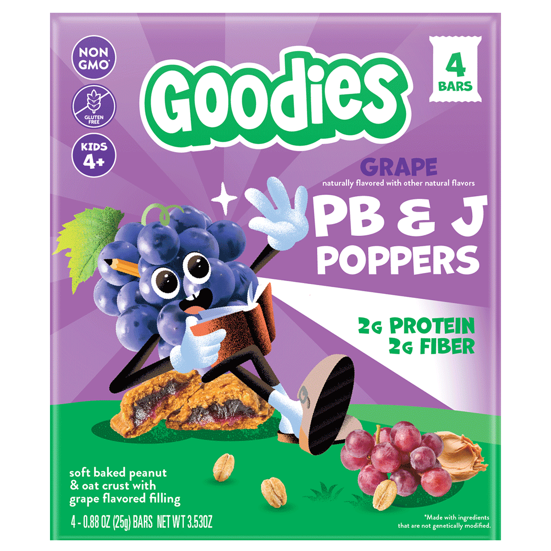 PB&J Poppers - Grape by Goodies - Tier C kids snack