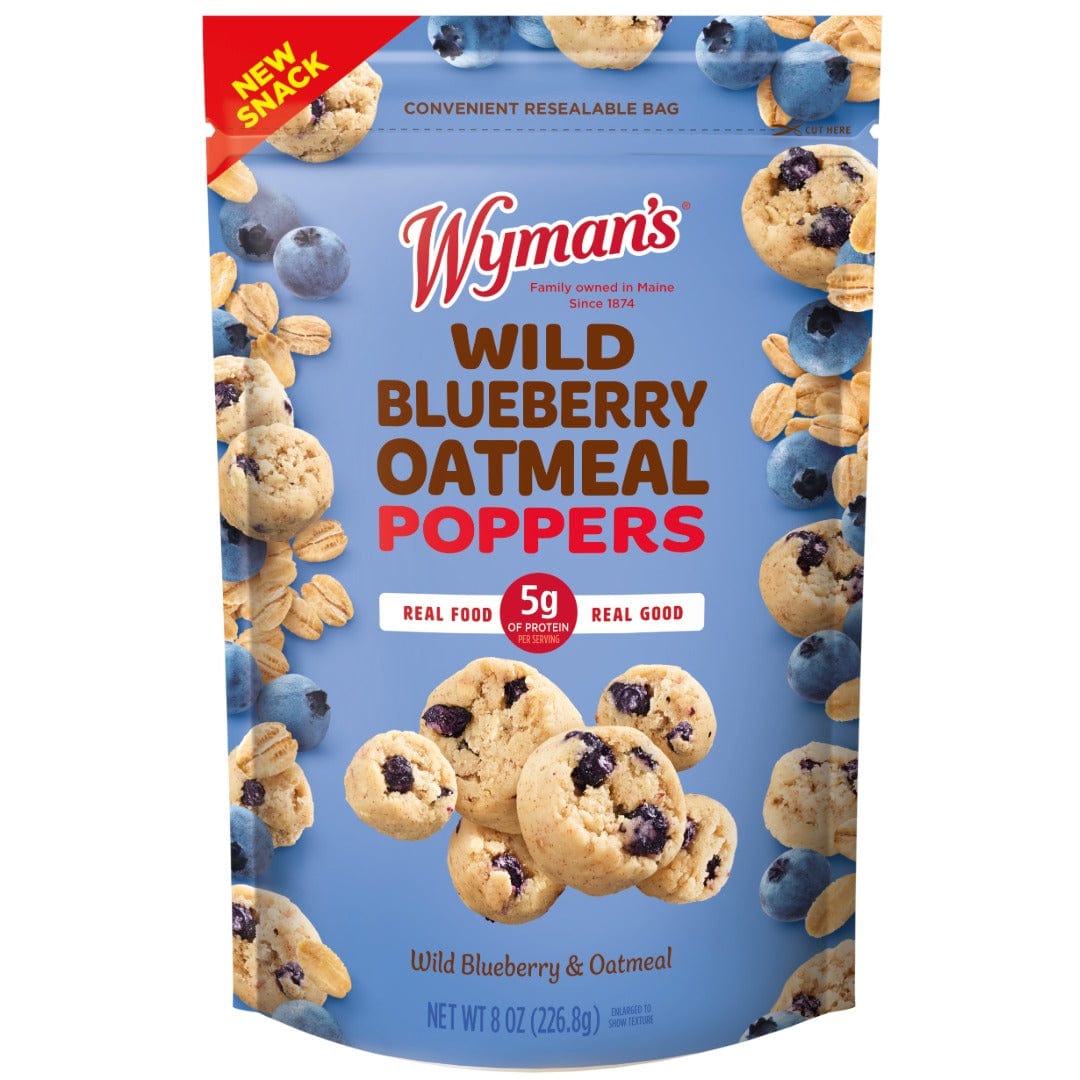Wyman's Wild Blueberry Oatmeal Poppers 8oz Snack Bag by Wyman's - Tier C kids snack