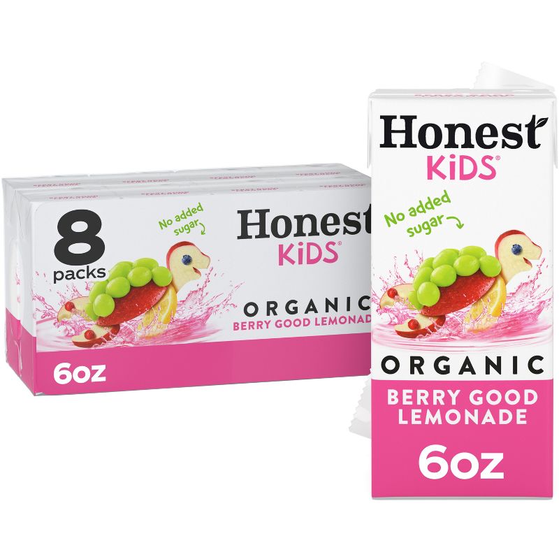 Honest Kids Organic Berry Lemonade Juice Drink - 8pk/6 fl oz Boxes by Honest Kids - Tier B kids snack