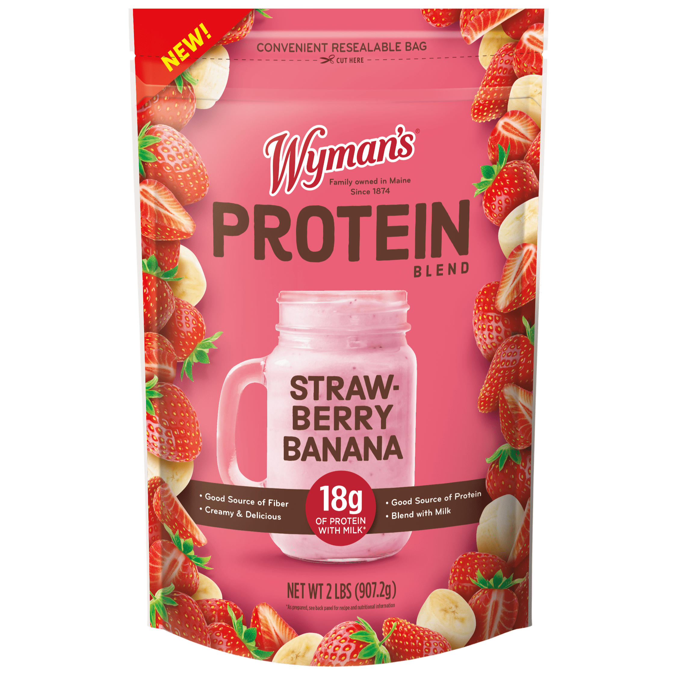 Wyman's Protein Blend - Strawberry Banana by Wyman's - Tier B kids snack