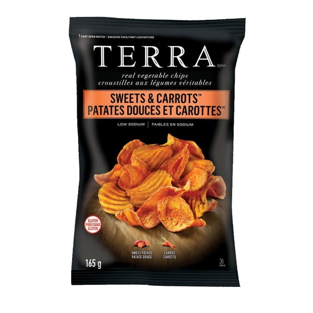 Terra Sweets & Carrots Low Sodium Real Vegetable Chips by Terra - Tier E kids snack