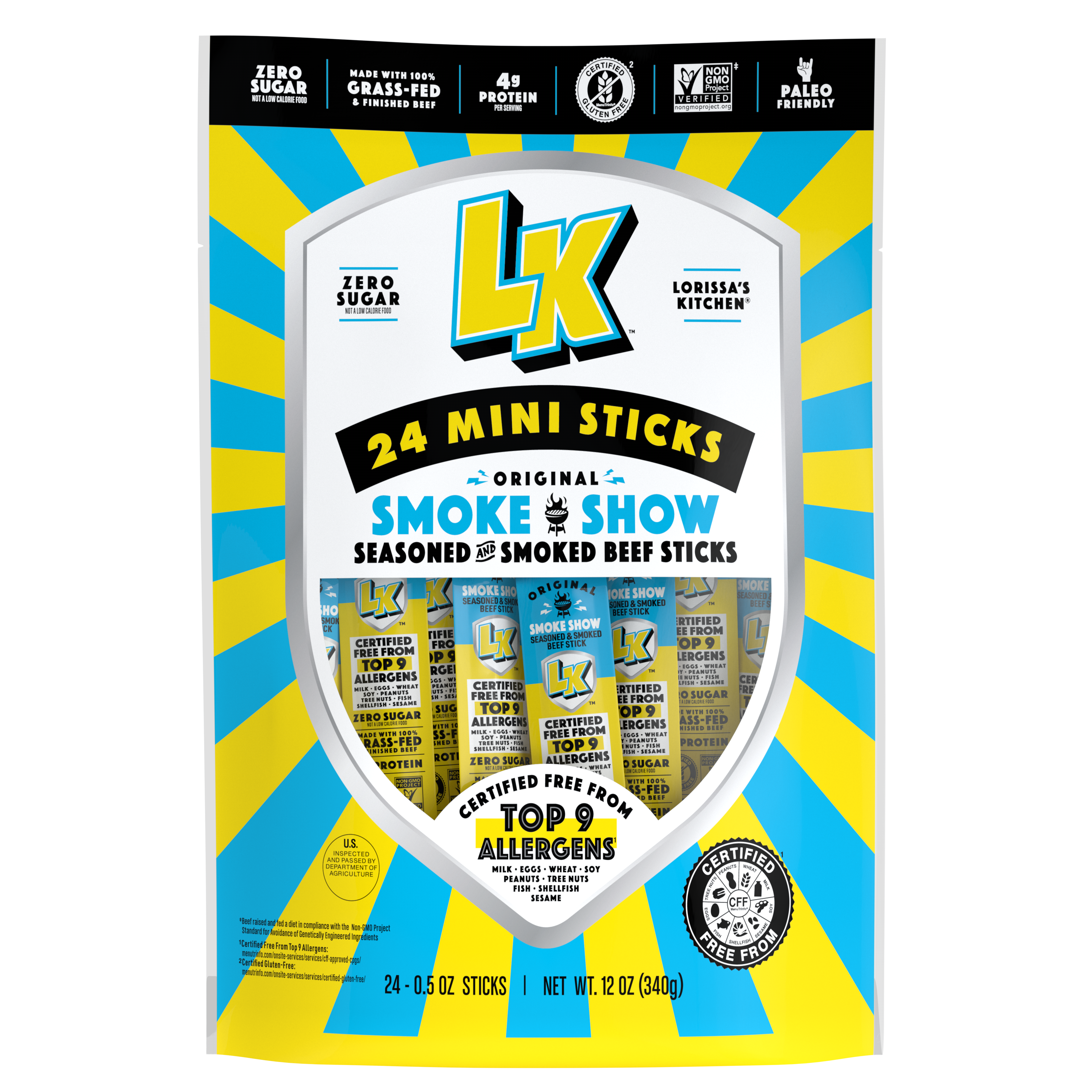 Smoke Show Mini Beef Sticks by Lorissa's Kitchen - Tier B kids snack