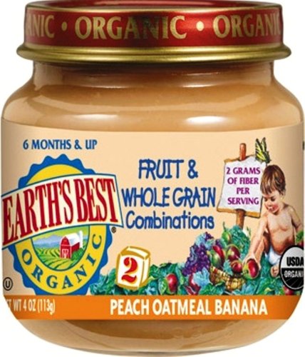 Organic Peach Oatmeal Banana by Earth's Best