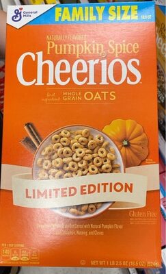 Pumpkin spice cheerios by Cheerios - Tier E kids snack