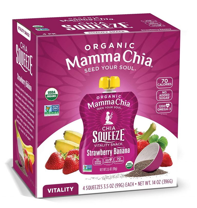 Organic Chia Squeeze Vitality Snack by Mamma Chia - Tier E kids snack