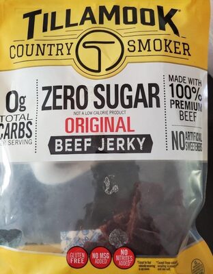 Zero sugar original beef jerky by Tillamook - Tier E kids snack