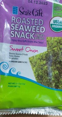 Roasted Seaweed Snack Sweet Onion by Roasted Seaweed Snack - Tier A kids snack