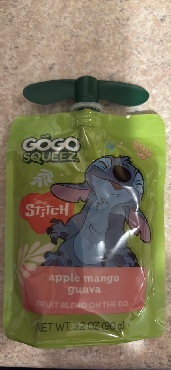apple mango guava fruit blend on the go by GoGo squeeZ - Tier B kids snack
