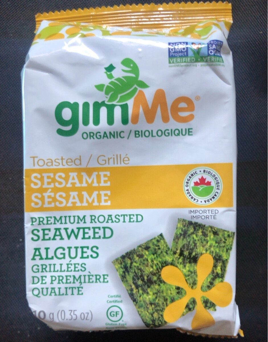 Organic Premium Roasted Seaweed - Toasted Sesame by gimme - Tier A kids snack
