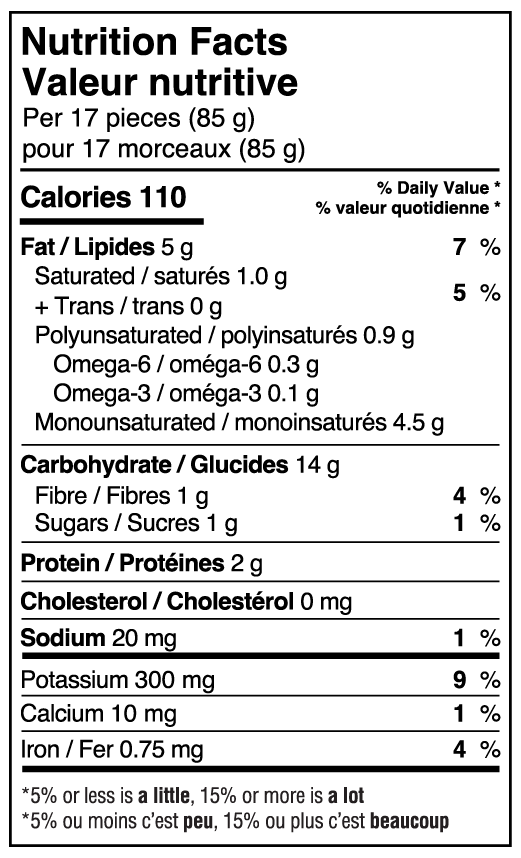 Organic Straight Cut Fries by Wholly Veggie - Tier C kids snack