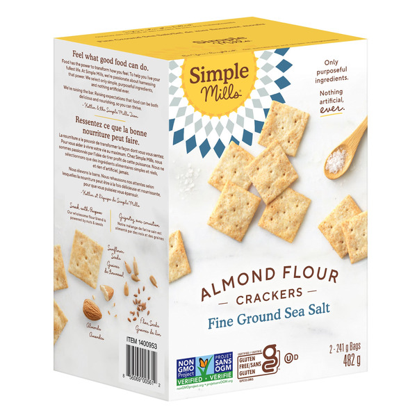 Almond Flour Crackers Original by Simple Mills - Tier B kids snack