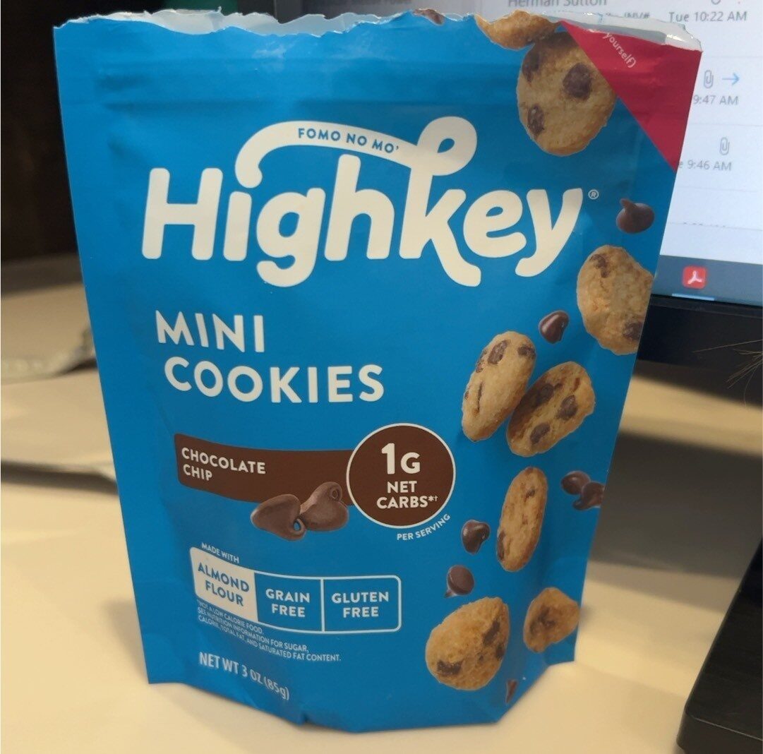 Chocolate Chip Mini Cookies by HighKey - Tier A kids snack