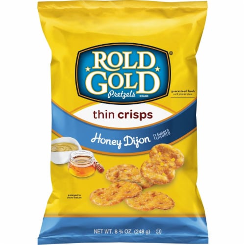 Honey Dijon Flavored Thin Crisps Pretzels, Honey Dijon by Rold Gold - Tier C kids snack