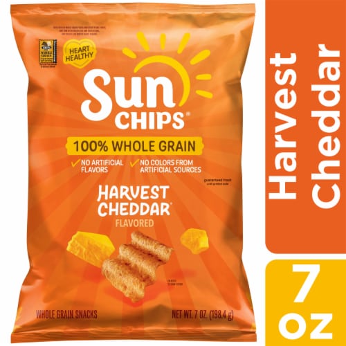 Cheddar Flavored Whole Grain Snacks by SunChips - Tier B kids snack