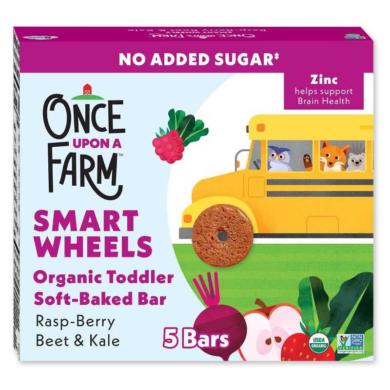Once Upon a Farm Smart Wheels Baby Meals - Rasp-Berry & Kale by Once Upon a Farm - Tier B kids snack