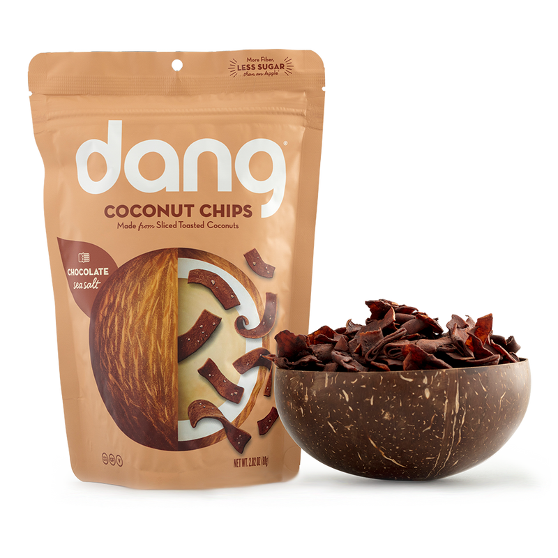 Dang Toasted Coconut Chips Chocolate Sea Salt by Dang Foods - Tier E kids snack