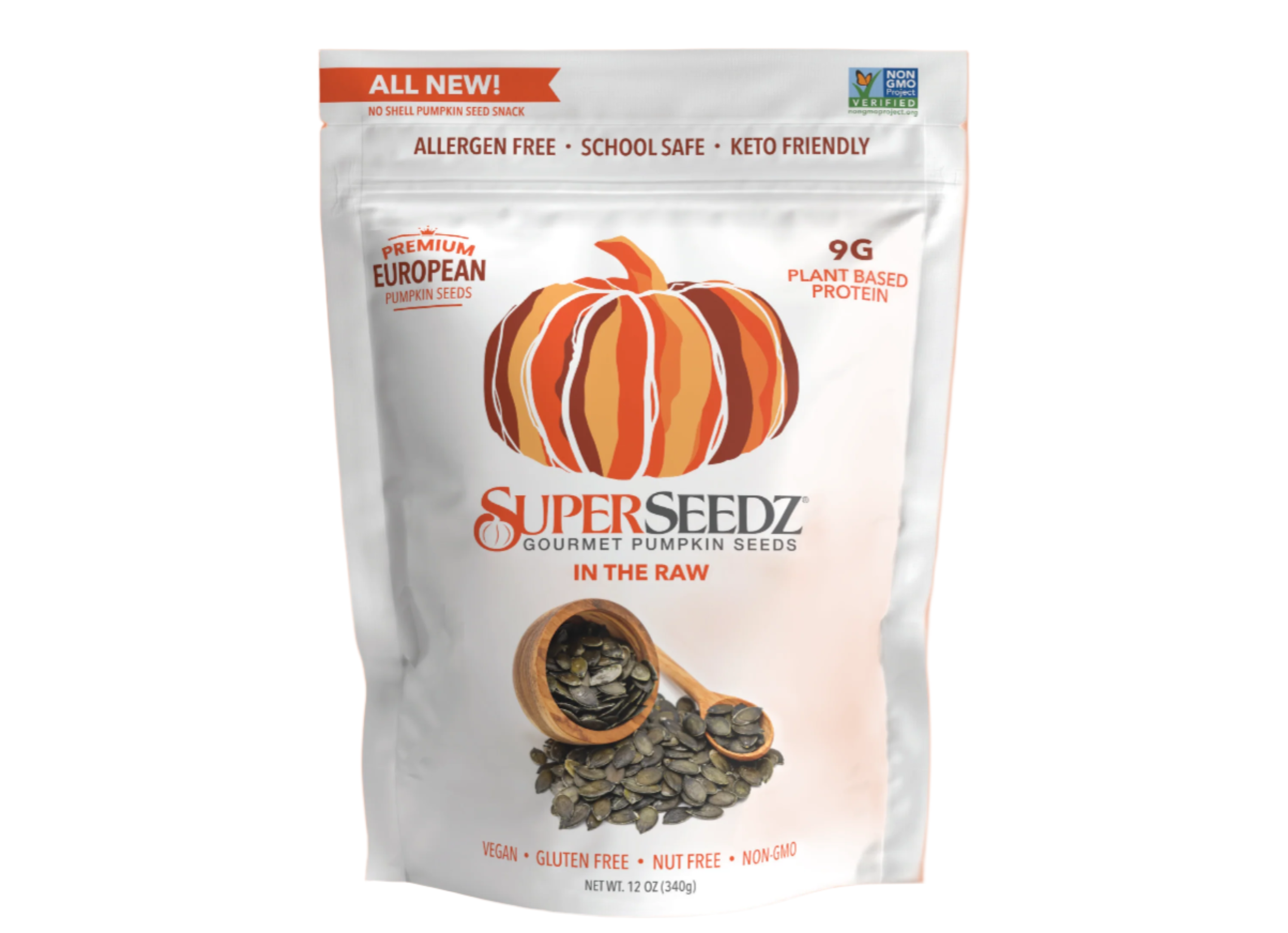 Superseedz Original In the Raw Pumpkin Seeds by Superseedz - Tier E kids snack