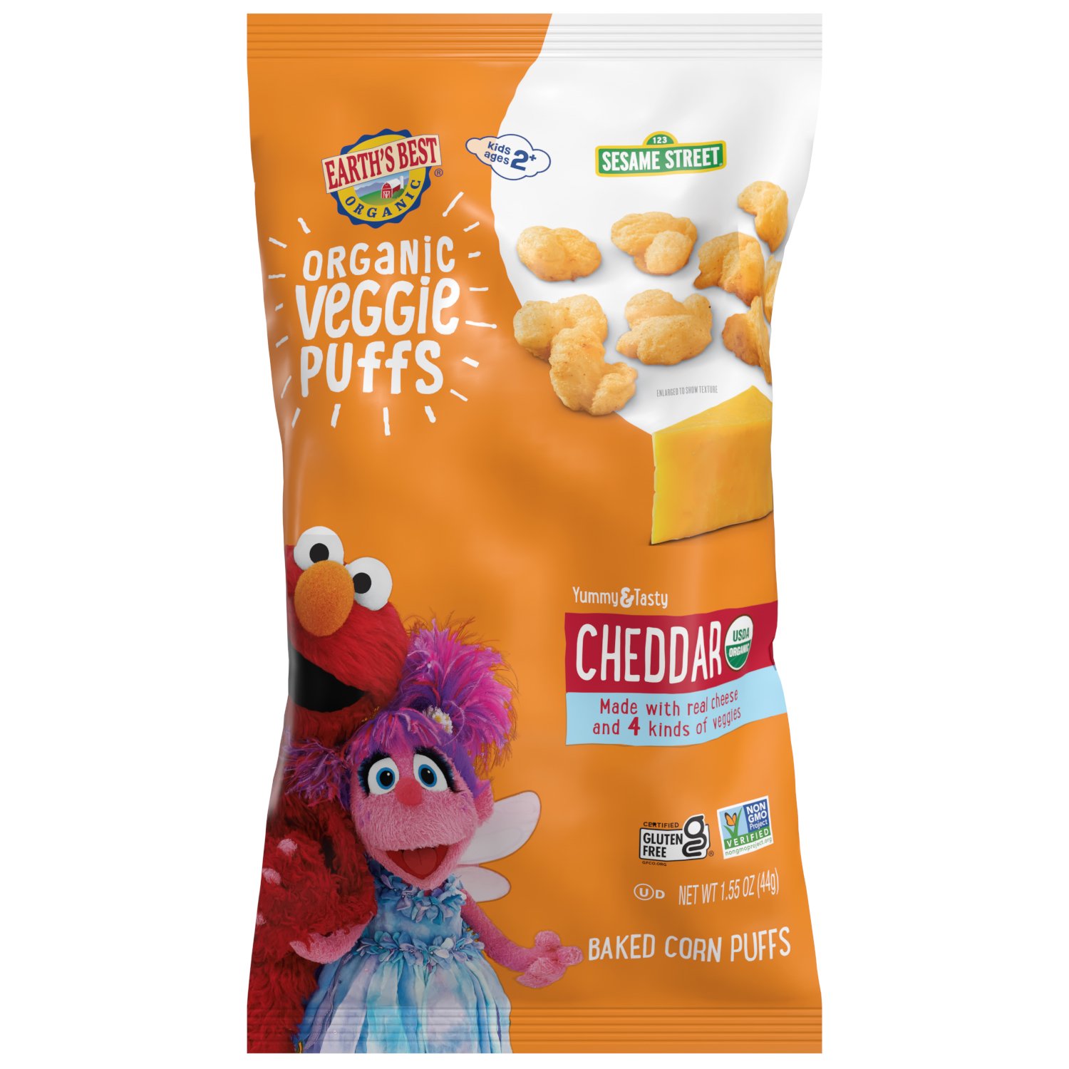 Cheddar Puffs by Earth's Best - Tier C kids snack