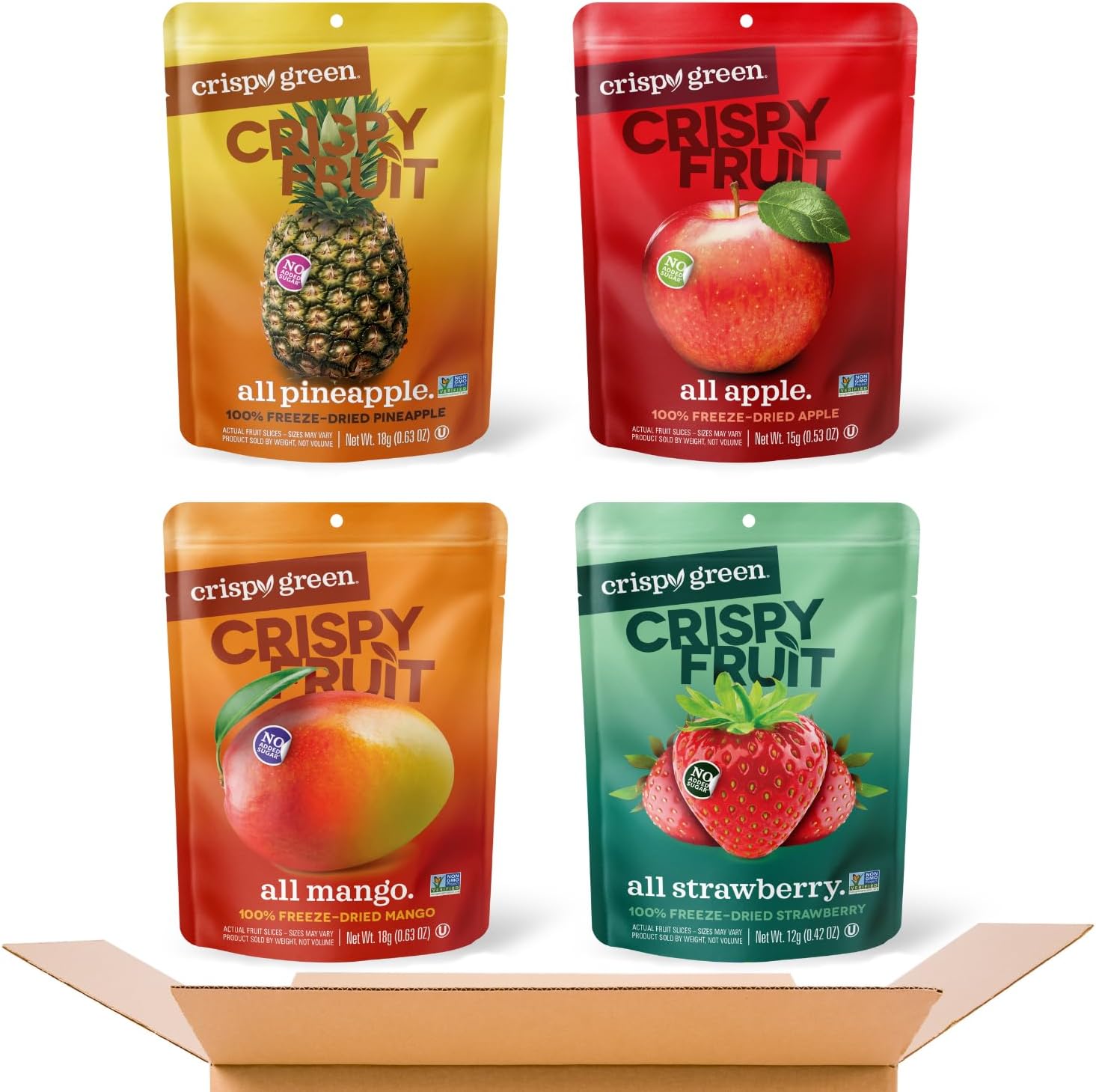 Crispy Fruit Favorite Flavors Variety Pack by Crispy Green - Tier B kids snack