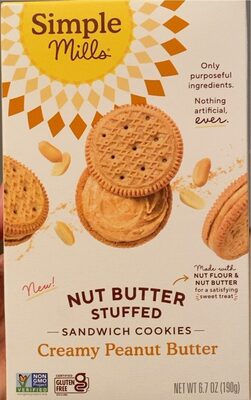 Nut Butter Stuffed Sandwich Cookies by Simple Mills