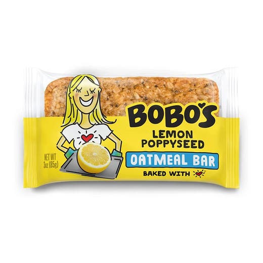 Lemon Poppyseed Oat Bar by Bobo's - Tier E kids snack