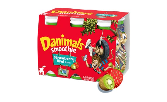 Danimals Smoothies Swingin' Strawberry Kiwi by Danimals - Tier E kids snack