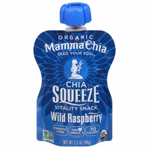 Chia Squeeze Vitality Snack โ Wild Raspberry by Mama Chia - Tier B kids snack