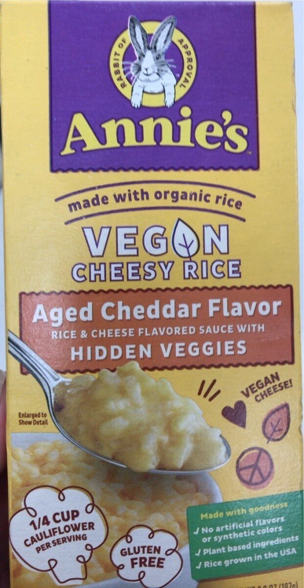 Vegan cheesy rice by Annie's Homegrown - Tier E kids snack