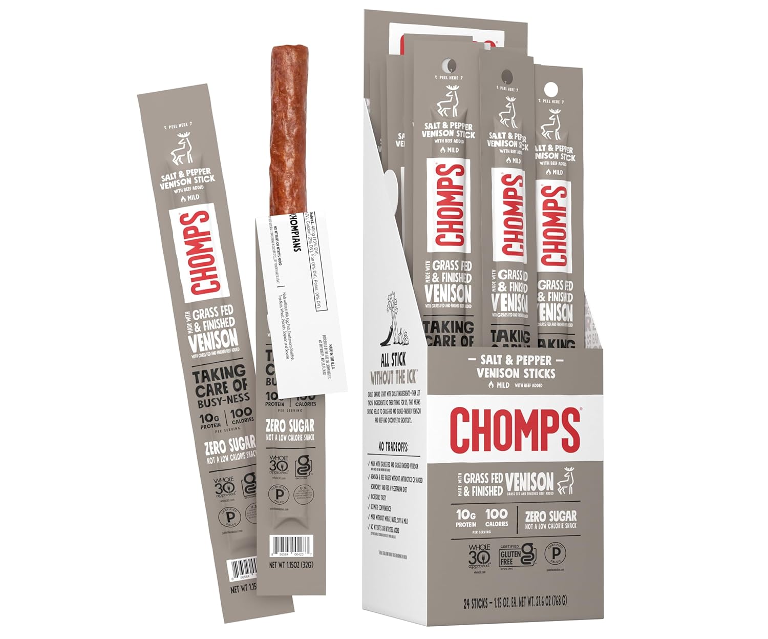 Venison stick by Chomps - Tier B kids snack