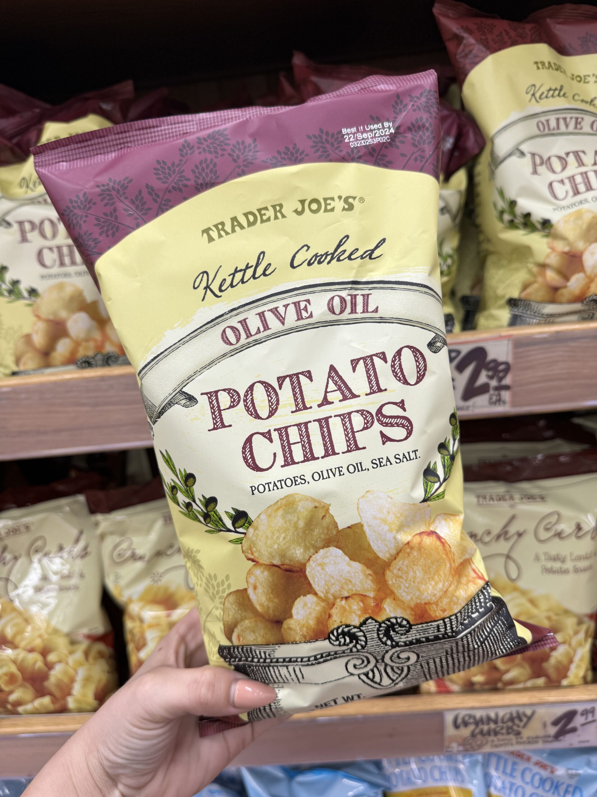 Kettle Cooked Potato Chips by Trader Joe's - Tier B kids snack