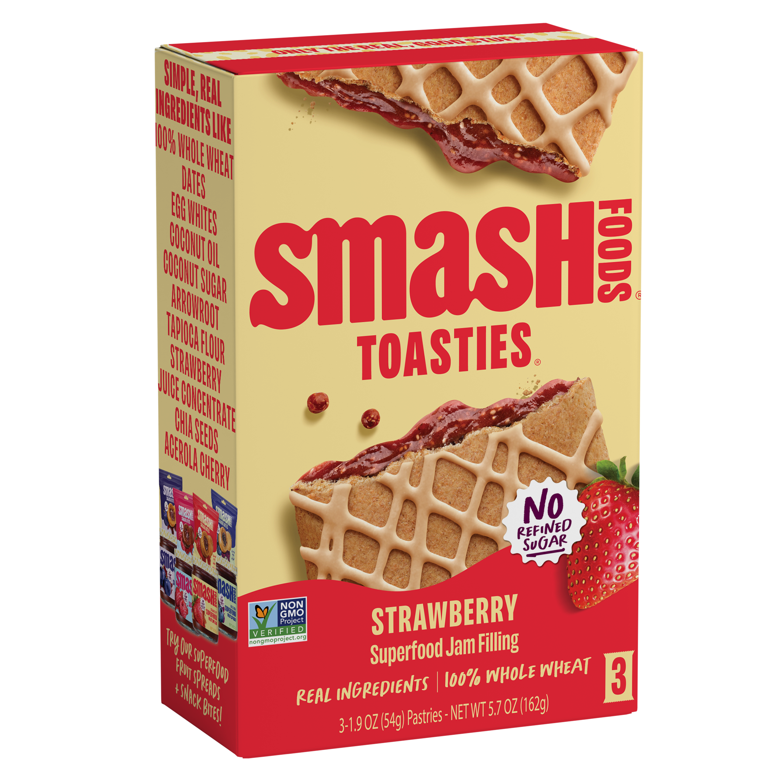 Smash Foods Toasties Strawberry (Toaster Pastry) by Smash Foods - Tier B kids snack