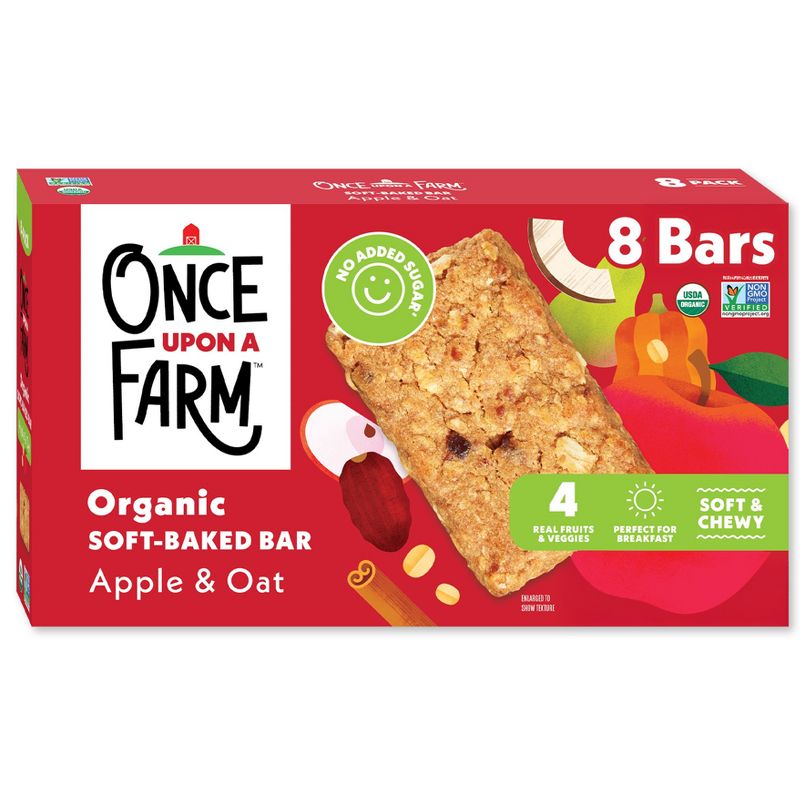 Once Upon a Farm Apple and Oat Snack Bars by Once Upon a Farm - Tier B kids snack