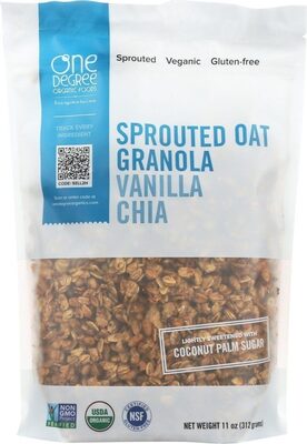 Organic Sprouted Vanilla Chia Granola by One Degree Organic Foods