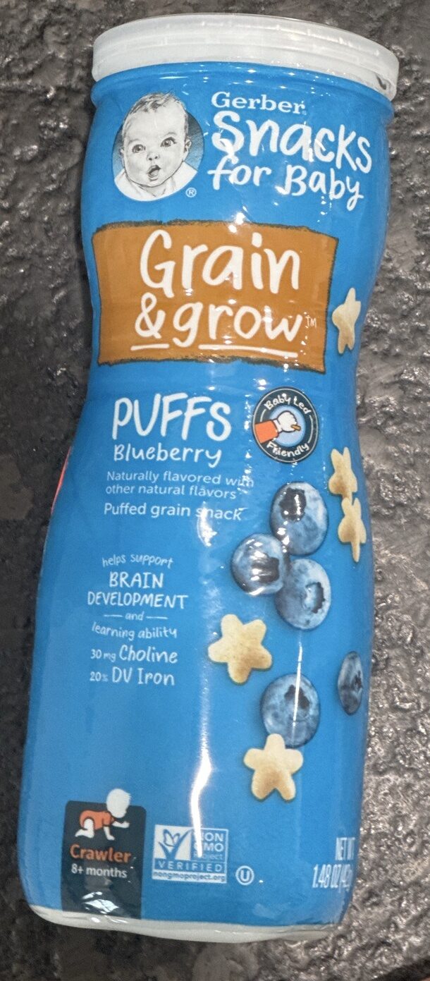 Puffs Blueberry imp by Gerber - Tier C kids snack