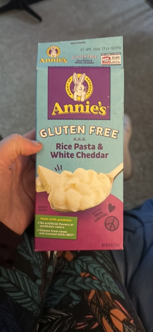 Rice Pasta & White Cheddar by Annie's Homegrown - Tier E kids snack